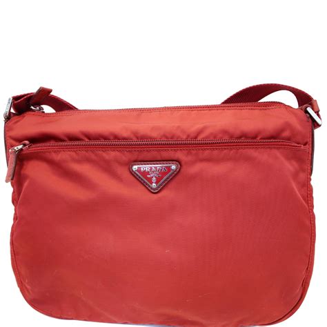 red Prada bag nylon